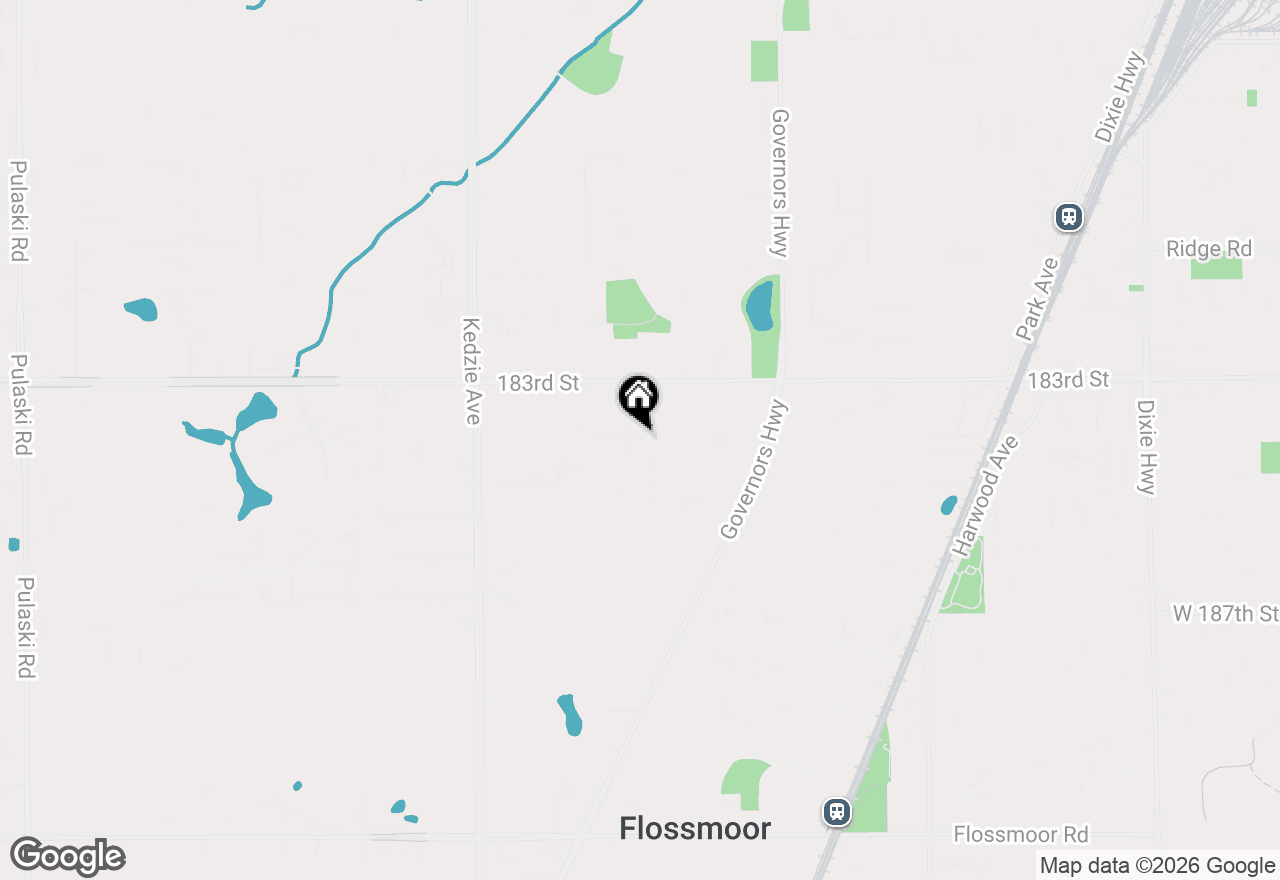 Map of 2911 Birch Road, Homewood, IL 60430