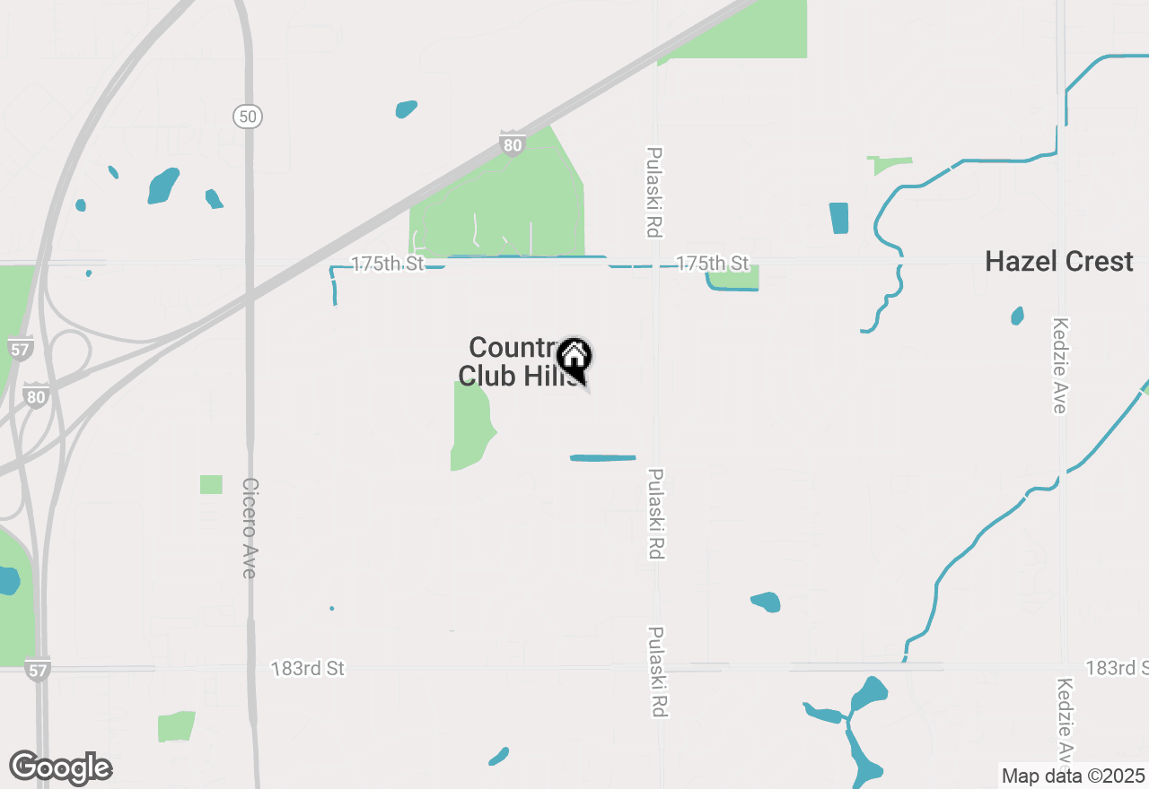 Map of 4123 Cambridge Circle, Country Club Hills, IL 60478