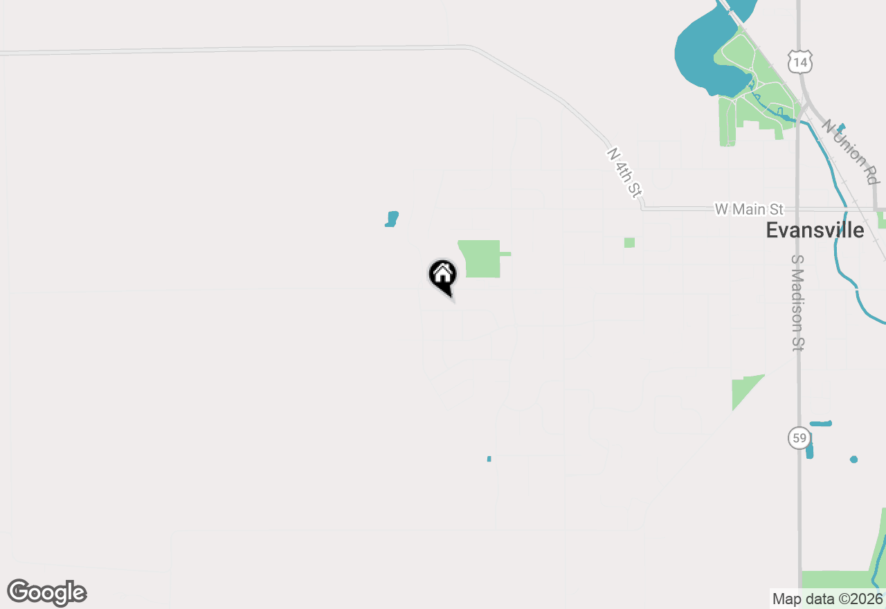 Map of 678 Westfield Avenue, Evansville, WI 53536