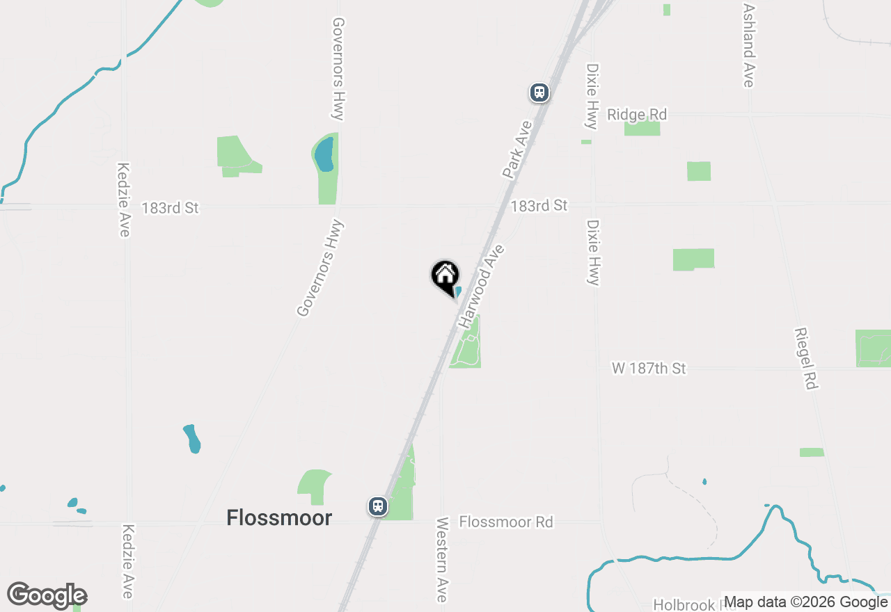 Map of 18535 Western Avenue, Homewood, IL 60430