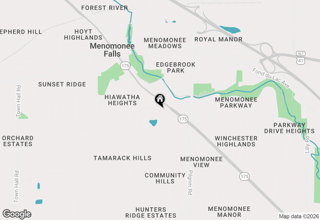 Map of W160N8462 Donald Ct, Menomonee Falls, WI 53051