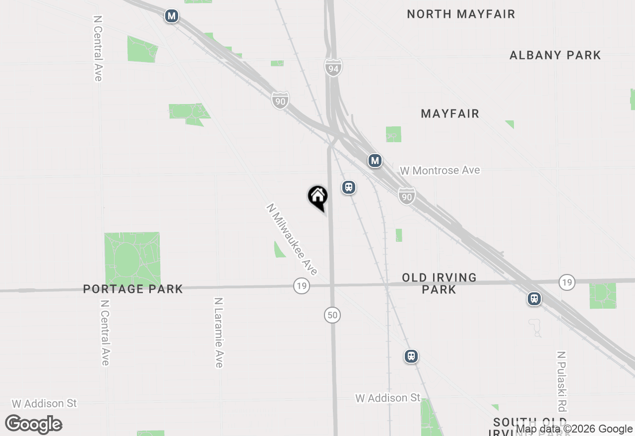 Map of 4825 W Hutchinson Street, Chicago, IL 60641