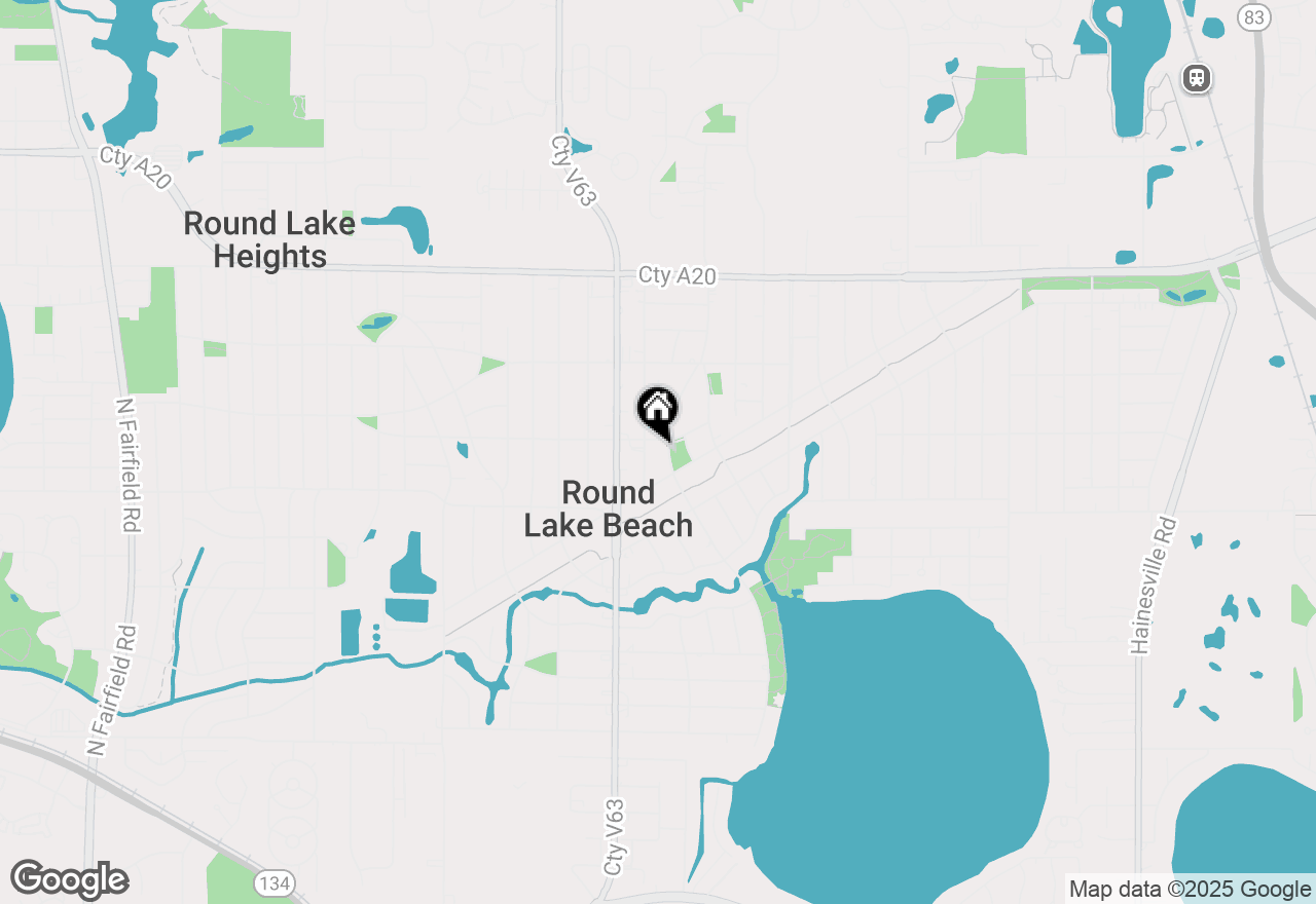 Map of 1334 N Lake Shore Drive, Round Lake Beach, IL 60073