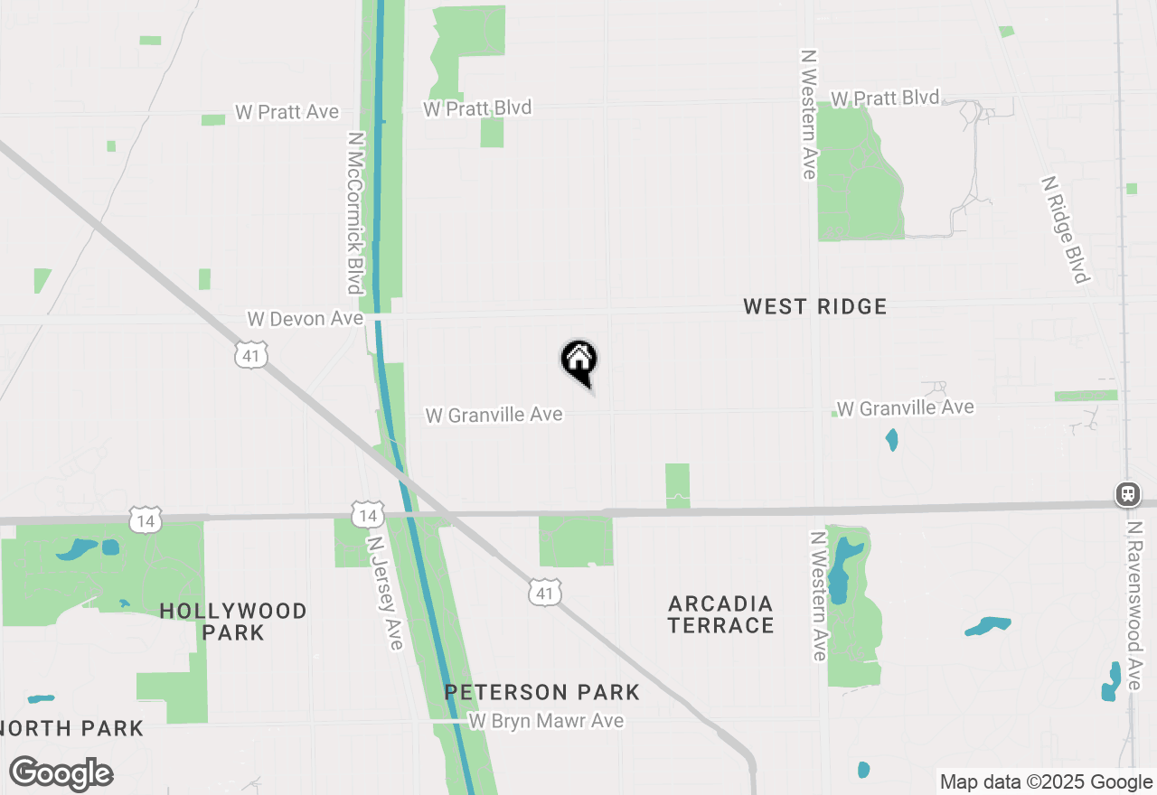 Map of 6214 N Mozart Street #2W, Chicago, IL 60659