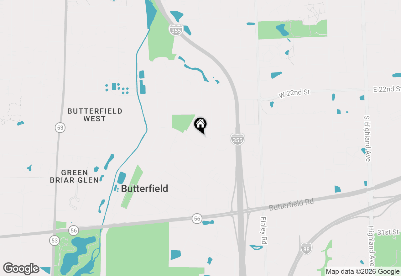 Map of 21W040 Mayfair Avenue, Lombard, IL 60148
