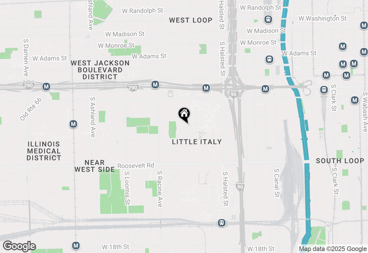Map of 819 S Carpenter Street #2F, Chicago, IL 60607