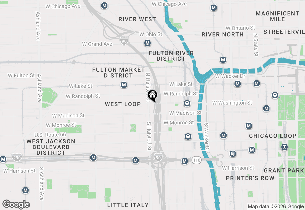 Map of 737 W Washington Boulevard #1902, Chicago, IL 60661