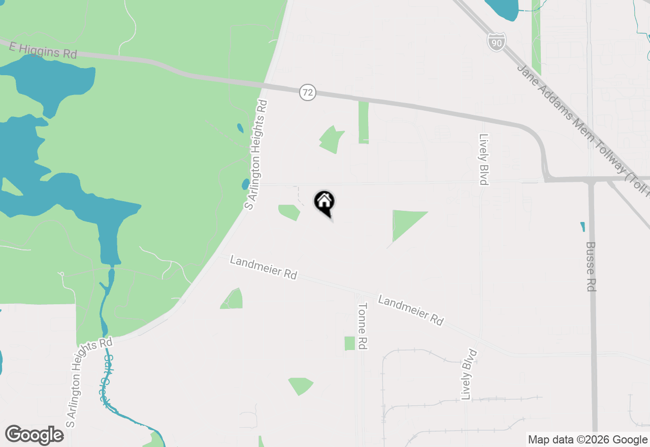 Map of 521 Edgewood Lane, Elk Grove Village, IL 60007