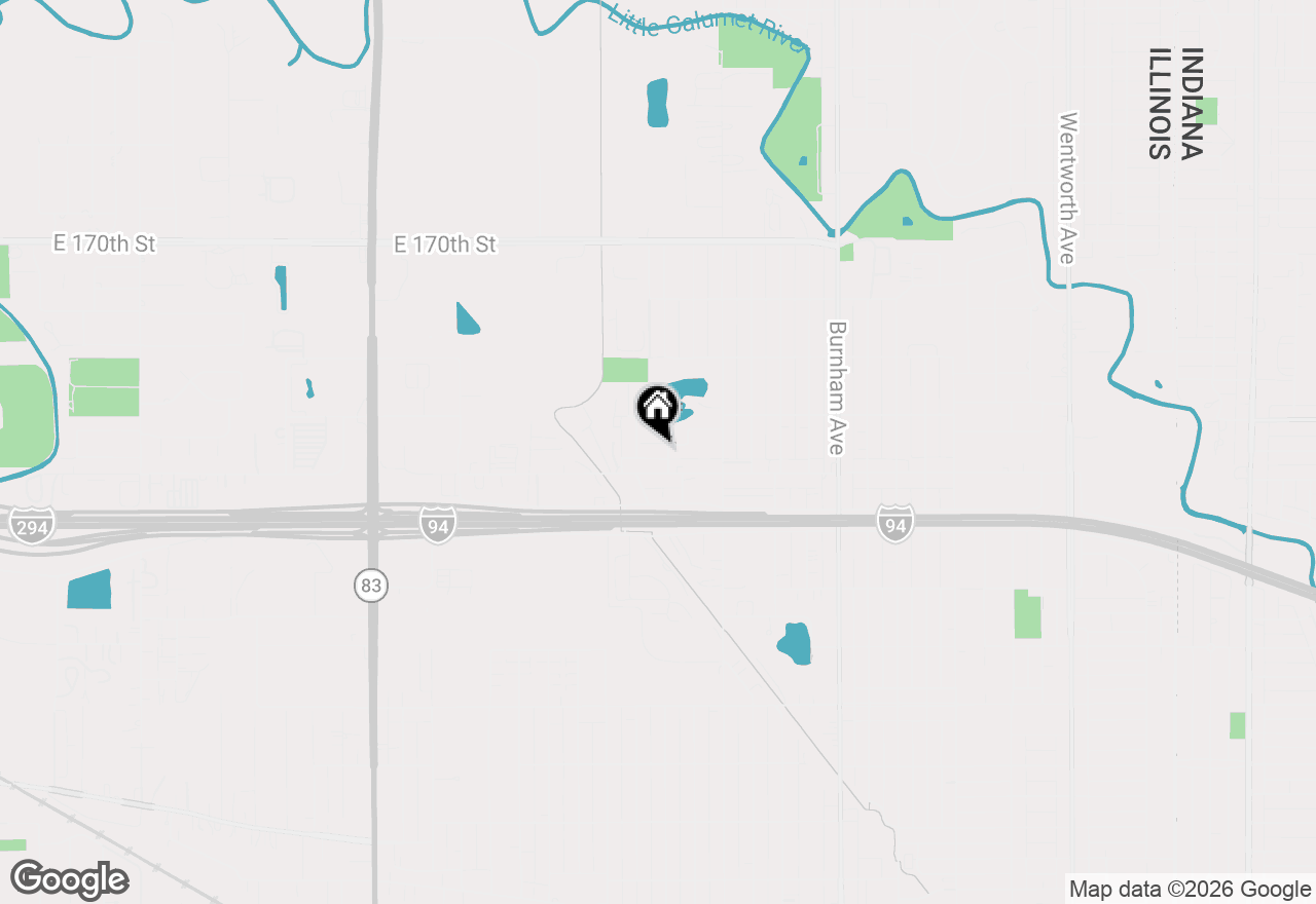 Map of (Address confidential), Lansing, Illinois 60438