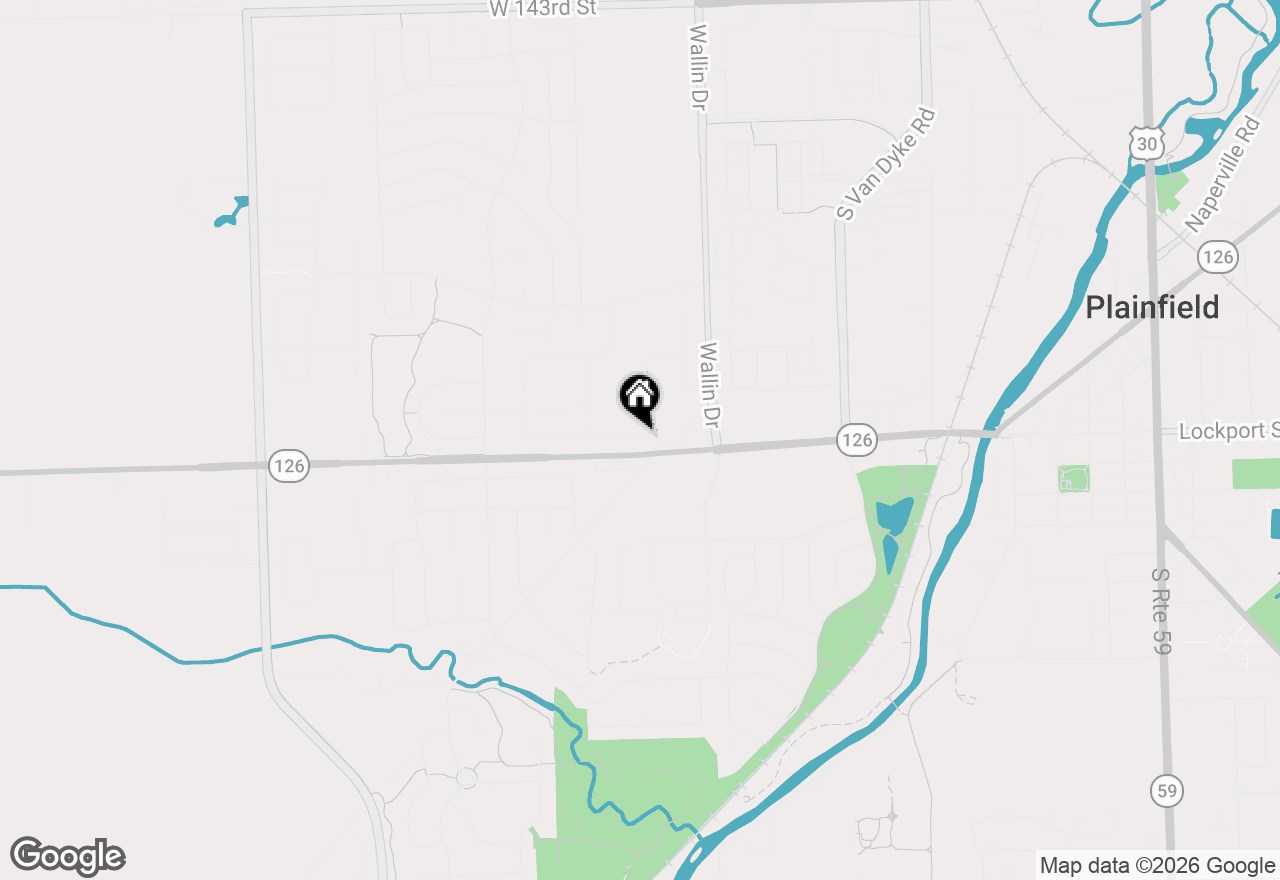 Map of 15058 S Darr Drive, Plainfield, IL 60544