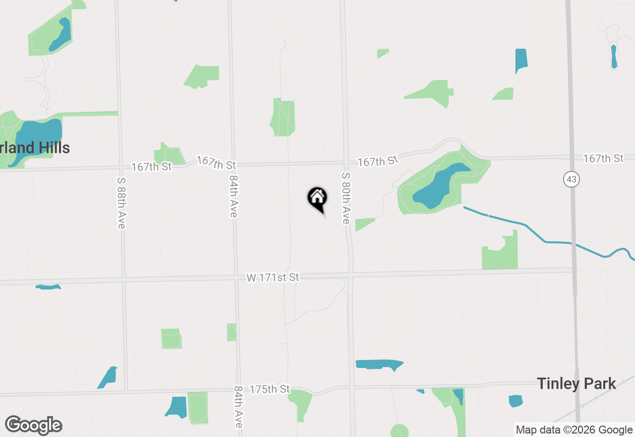 Map of 8124 169th Street #2E, Tinley Park, IL 60477