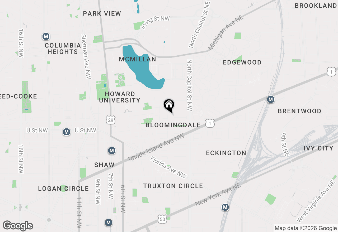 Map of 2122 1st Street Nw, Washington, DC 20001