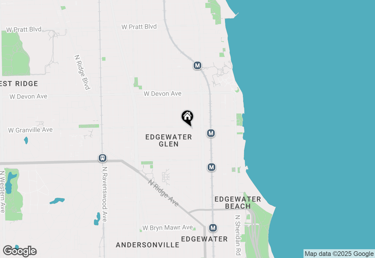 Map of 1265 W Granville Avenue #3, Chicago, IL 60660