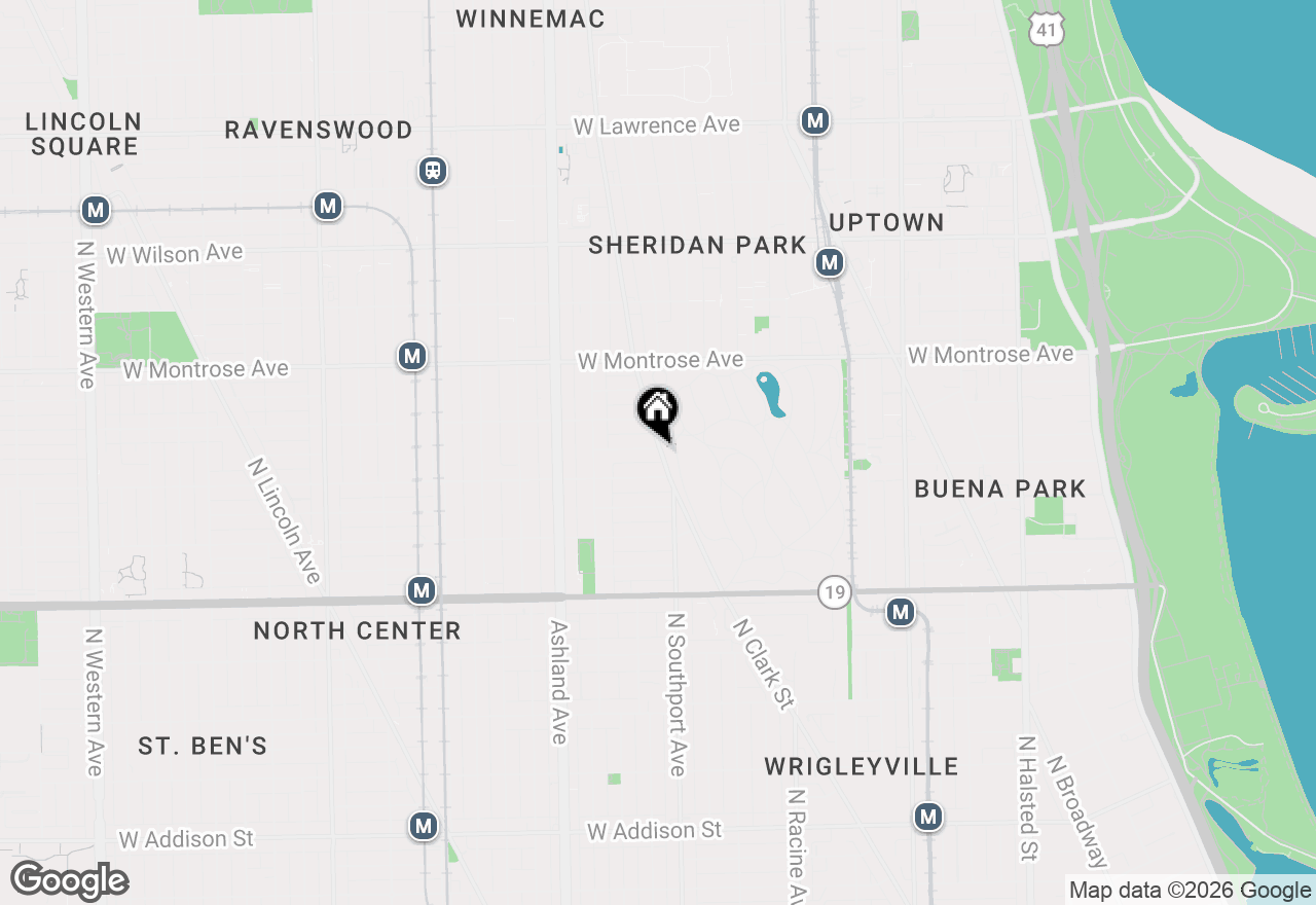 Map of 4226 N Clark Avenue #1, Chicago, IL 60613