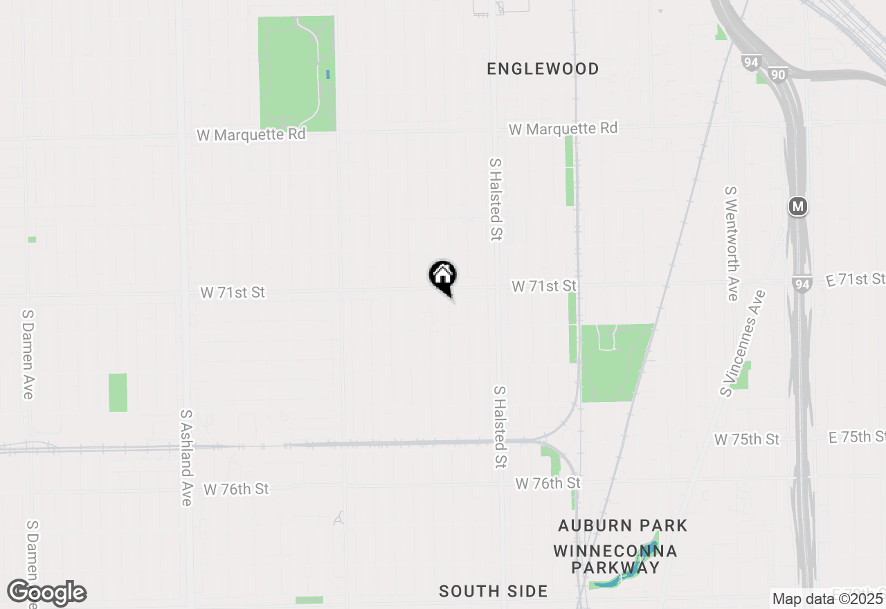 Map of 7125 S Sangamon Street, Chicago, IL 60621