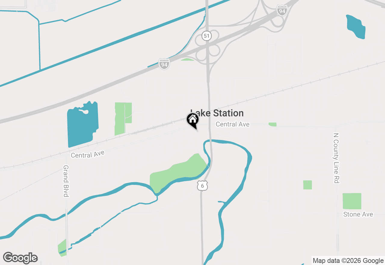 Map of 2417 Putnam Street, Lake Station, IN 46405