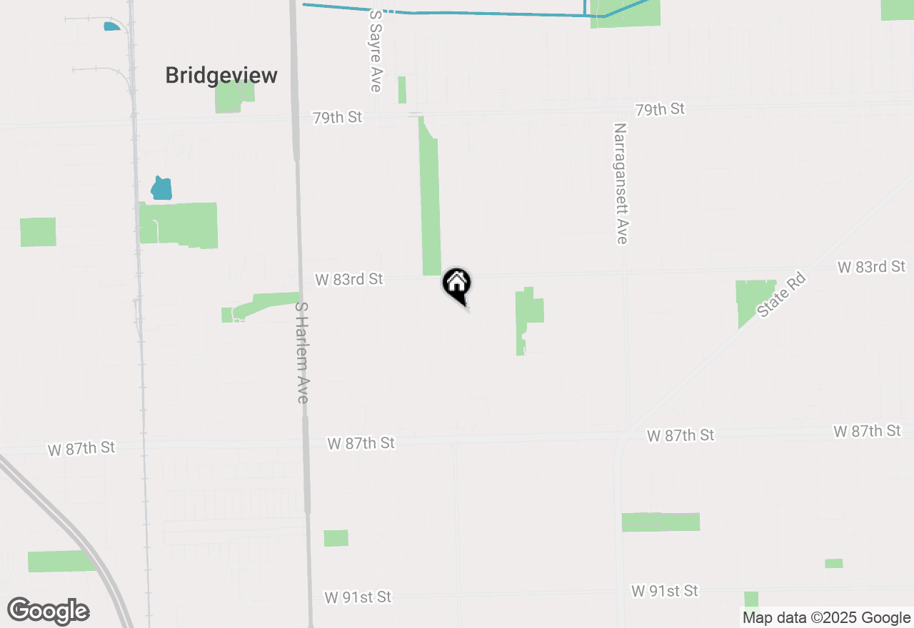 Map of 8356 Oak Park Avenue, Burbank, IL 60459