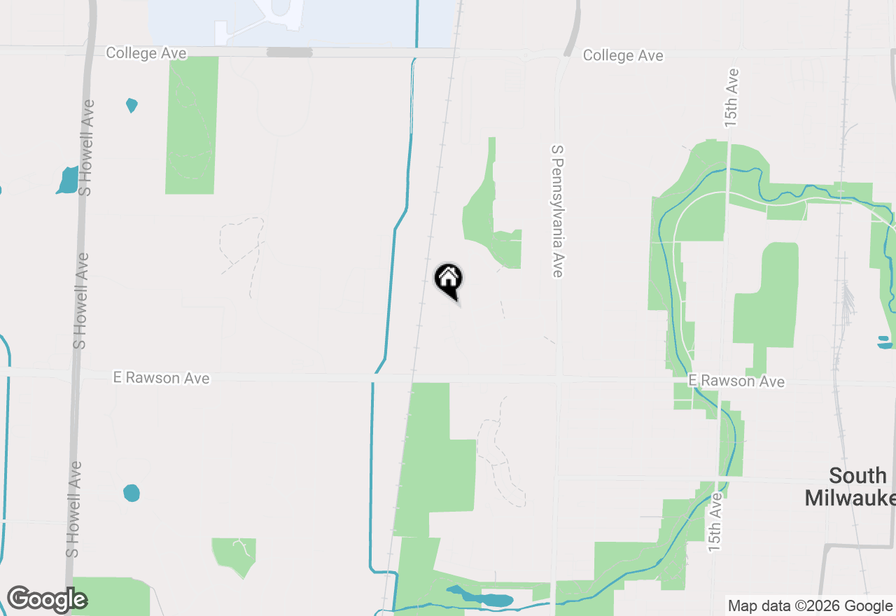 Map of 6996 S Rolling Meadows Ct, Oak Creek, WI 53154