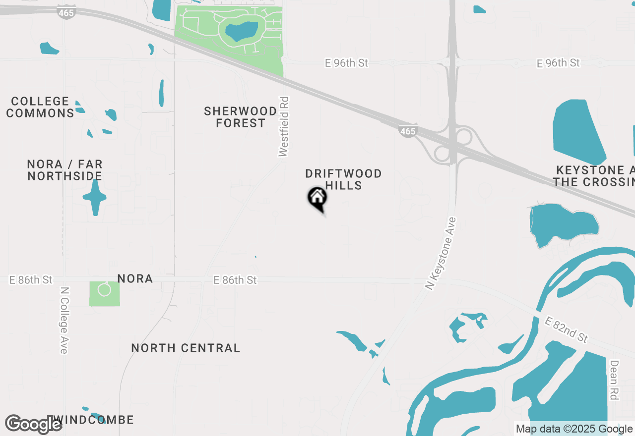 Map of 8808 Manderley Drive, Indianapolis, IN 46240