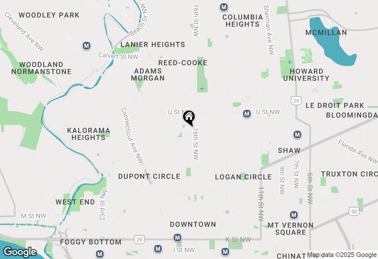 Map of 1619 Swann Street Nw #4, Washington, DC 20009