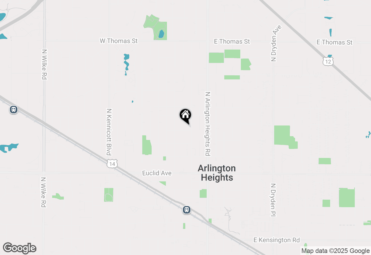 Map of 907 N Vail Avenue, Arlington Heights, IL 60004