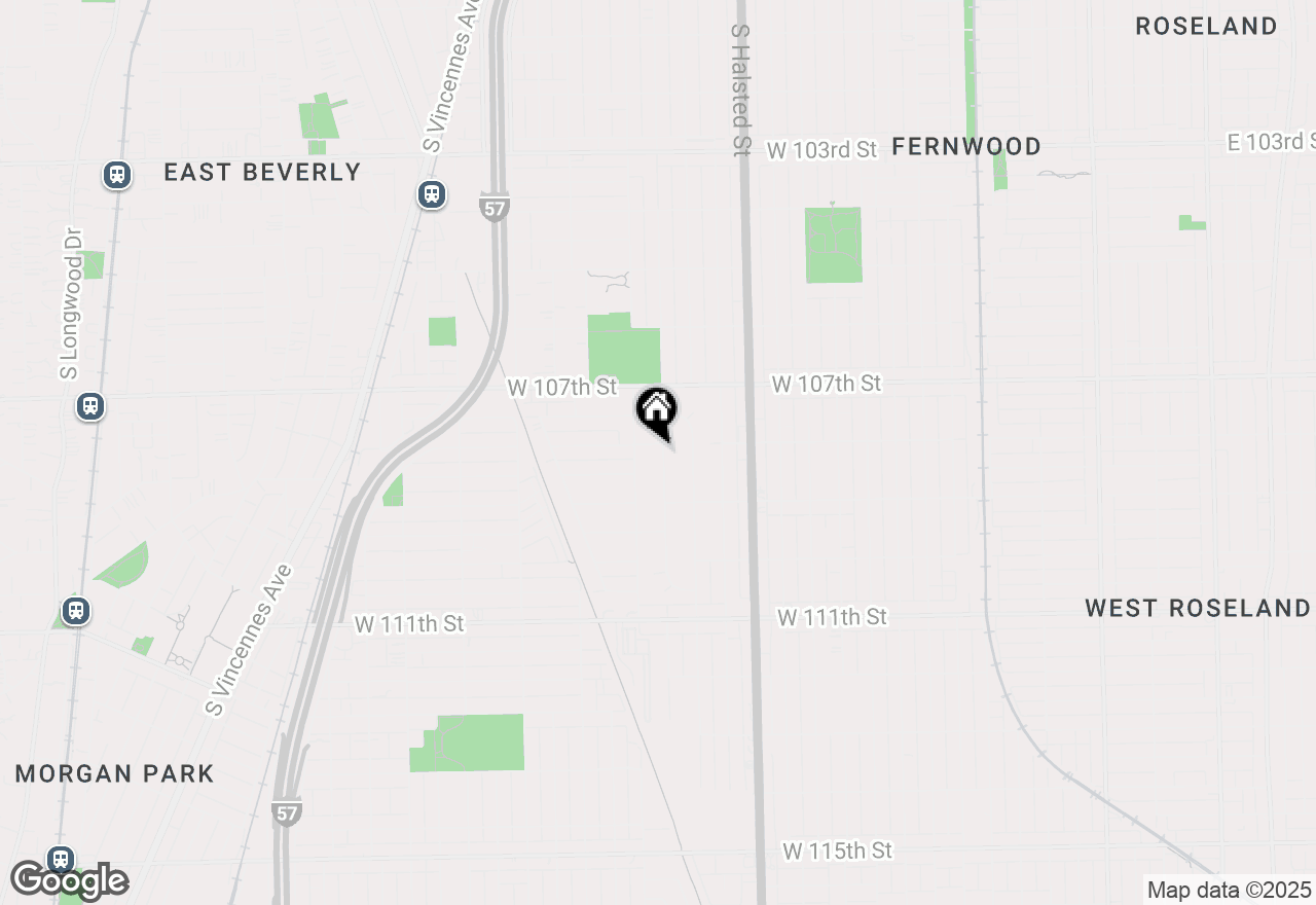 Map of 10806 S Sangamon St, Chicago, IL 60643