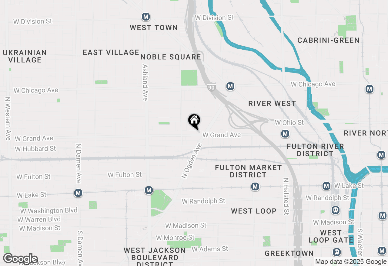 Map of 1336 W Grand Avenue #4, Chicago, IL 60642