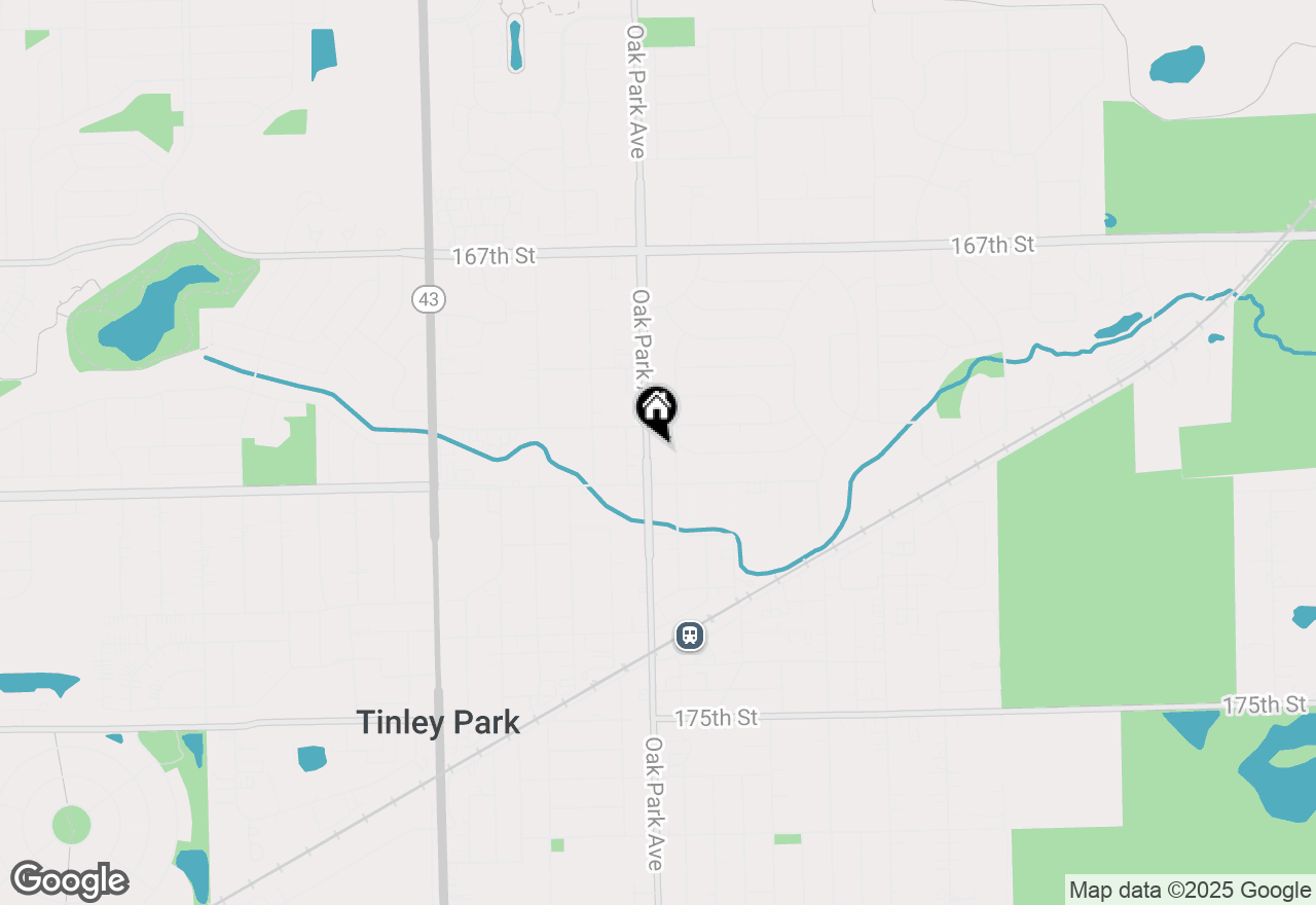 Map of 17023 S Oak Park Avenue, Tinley Park, IL 60477