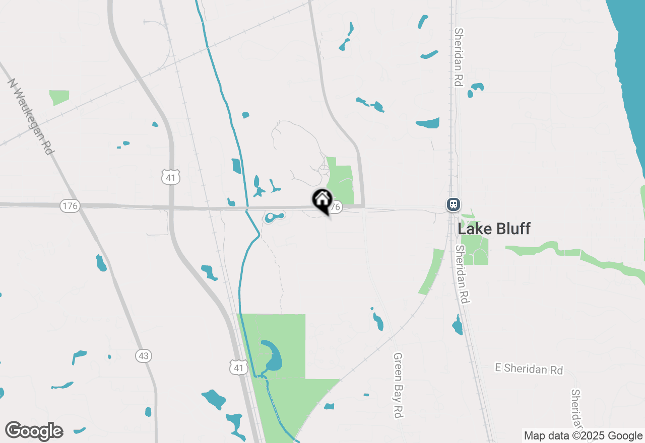 Map of 520 Sunset Terrace, Lake Bluff, IL 60044