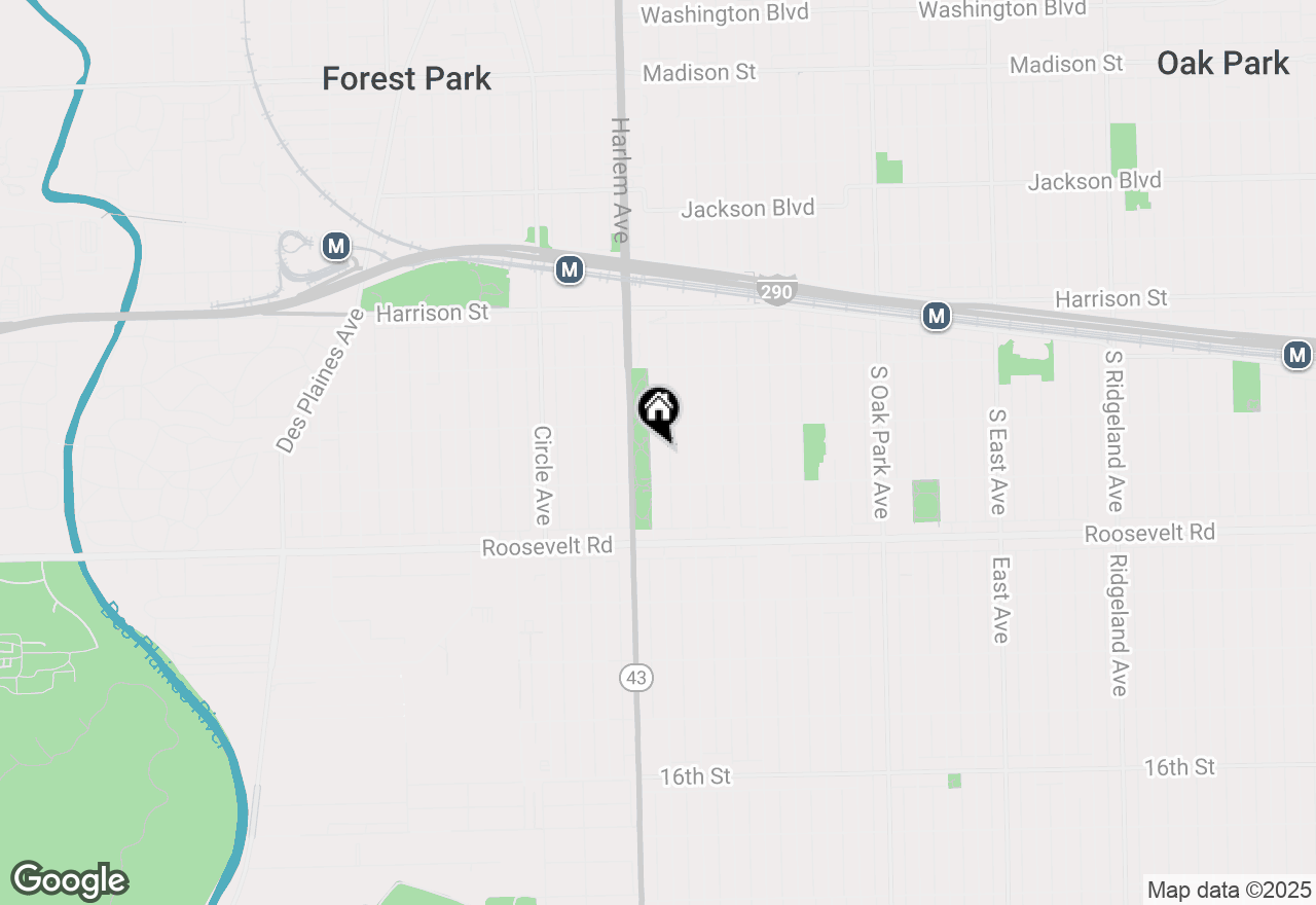 Map of 1122 S Maple Avenue, Oak Park, IL 60304