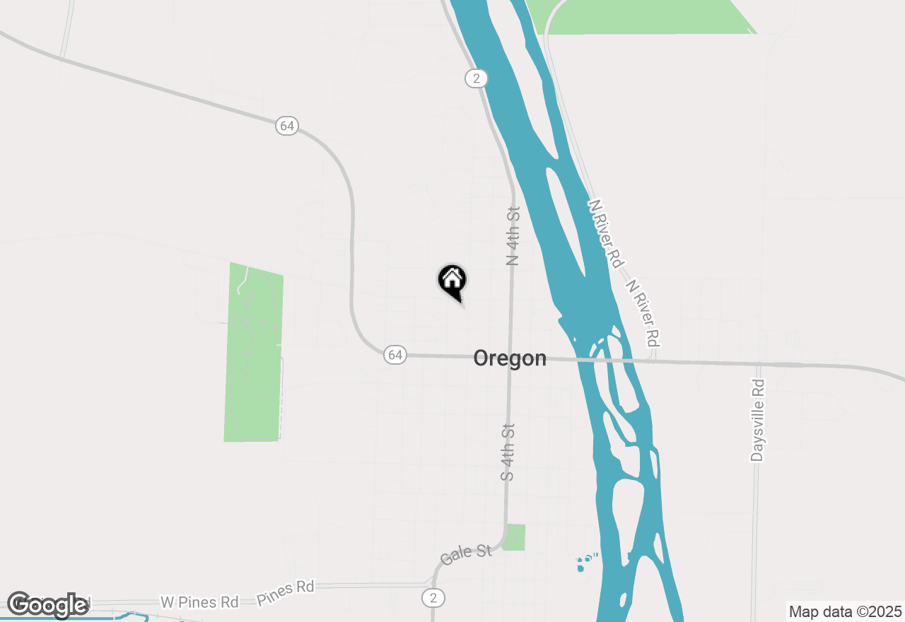 Map of 207 N 7th Street, Oregon, IL 61061