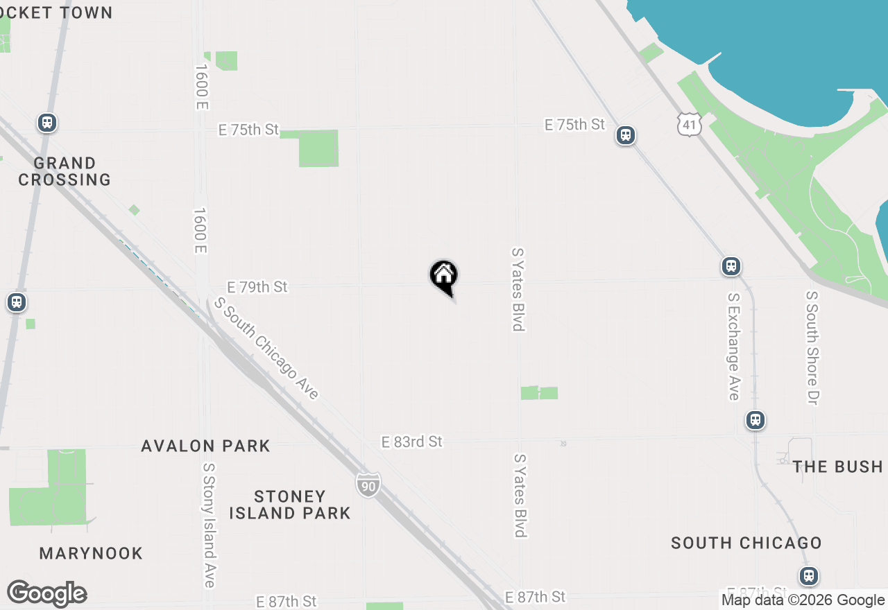 Map of 7931 S Paxton Avenue, Chicago, IL 60617