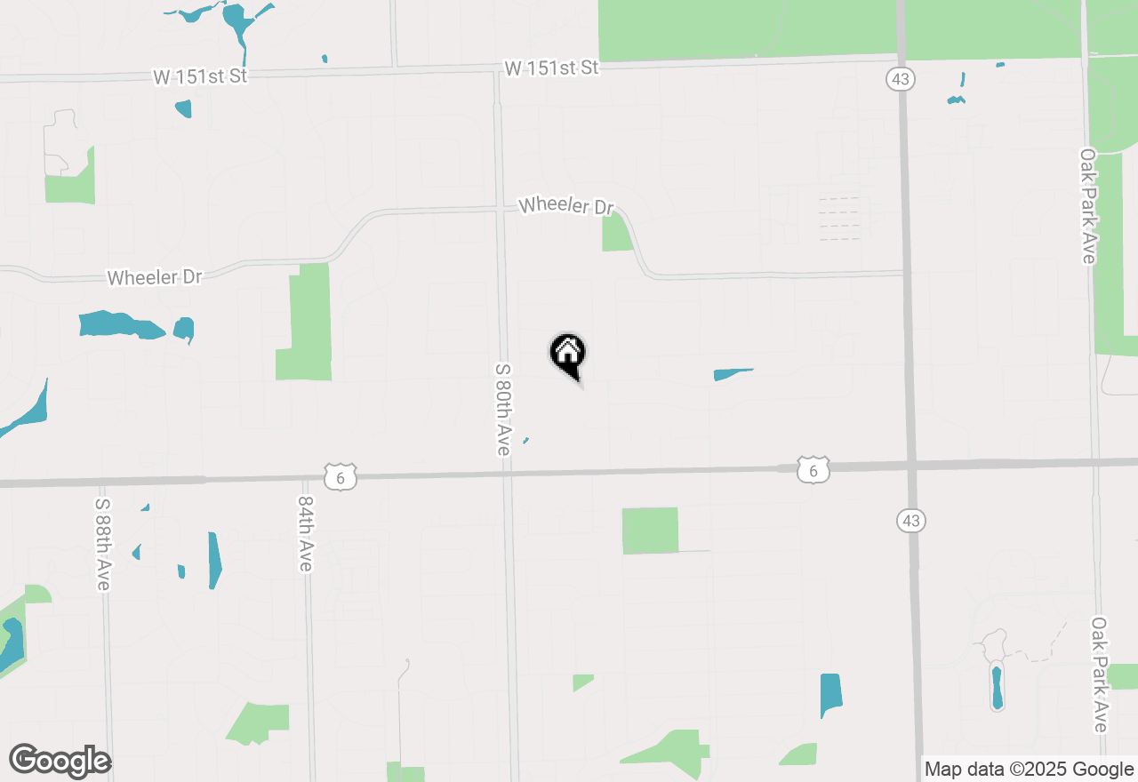 Map of 7841 W 157th Street #208, Orland Park, IL 60462