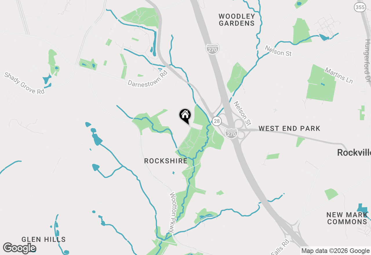 Map of 406 Feather Rock Drive, Rockville, MD 20850