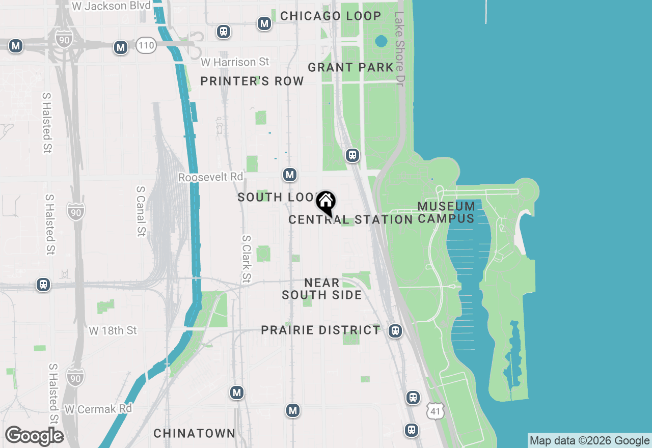 Map of 100 E 14th Street #706, Chicago, IL 60605