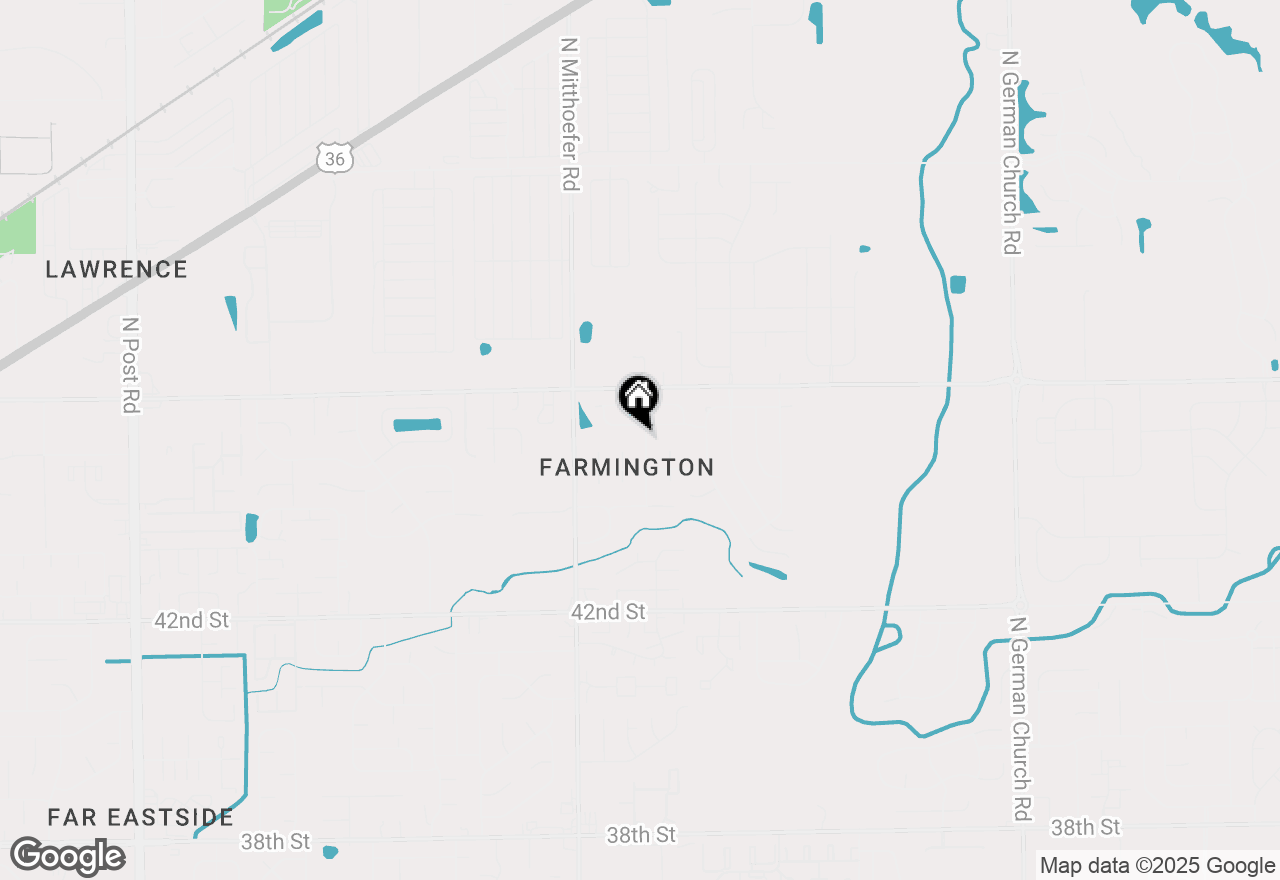 Map of 4502 Aristocrat Lane, Indianapolis, IN 46235