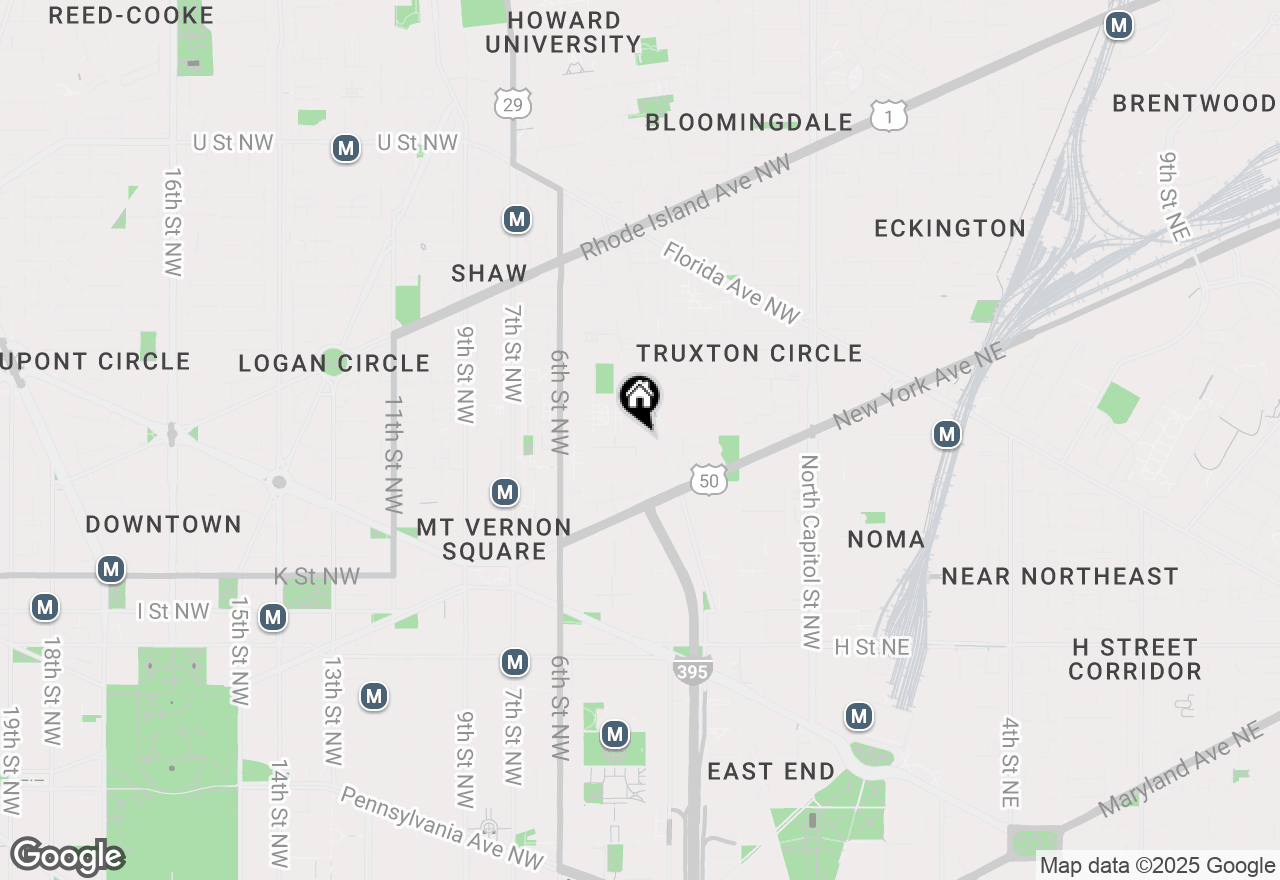 Map of 404 N Street Nw, Washington, DC 20001