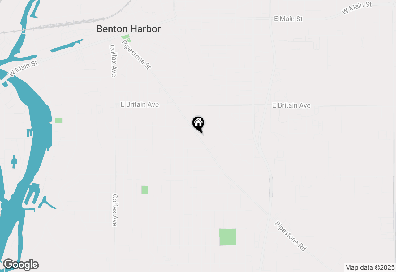 Map of 680 Pipestone Street, Benton Harbor, MI 49022