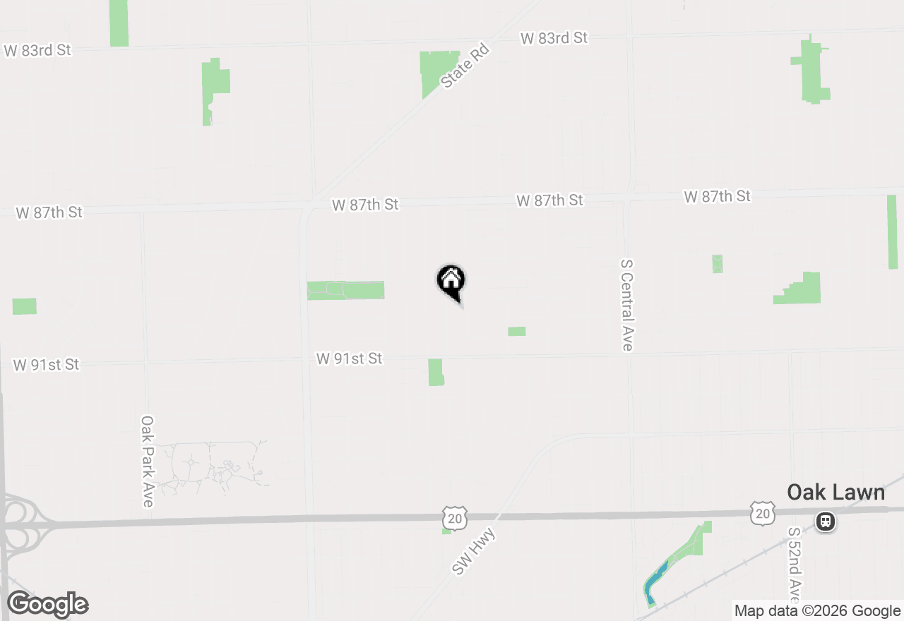 Map of 8937 Mcvicker Avenue, Oak Lawn, IL 60453