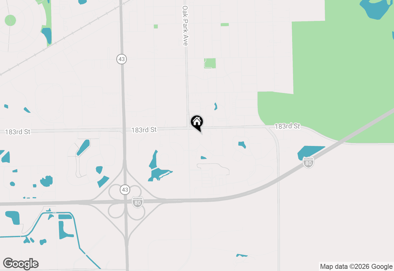 Map of 18322 Pond View Court, Tinley Park, IL 60477