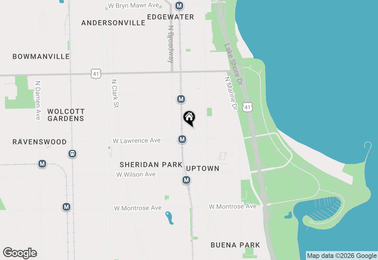 Map of 4831 N Winthrop Avenue #3S, Chicago, IL 60640