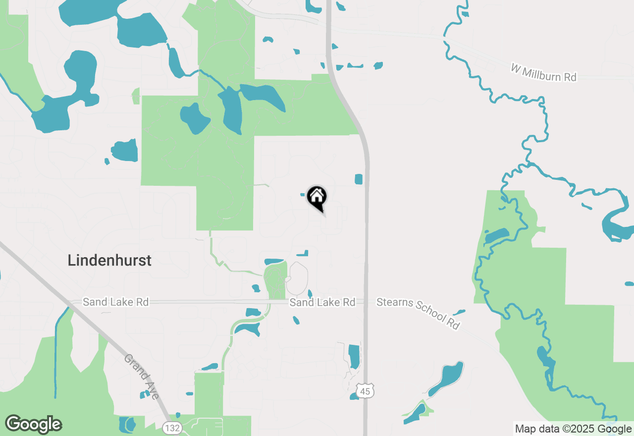 Map of 3303 Redbud Drive, Lindenhurst, IL 60046