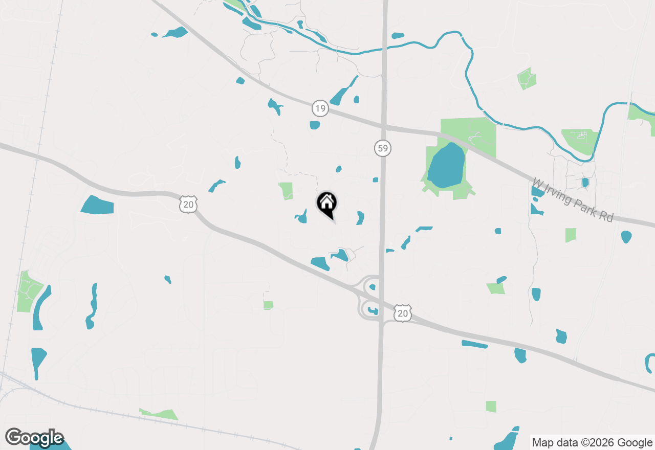 Map of 1352 Laurel Oaks Drive, Streamwood, IL 60107