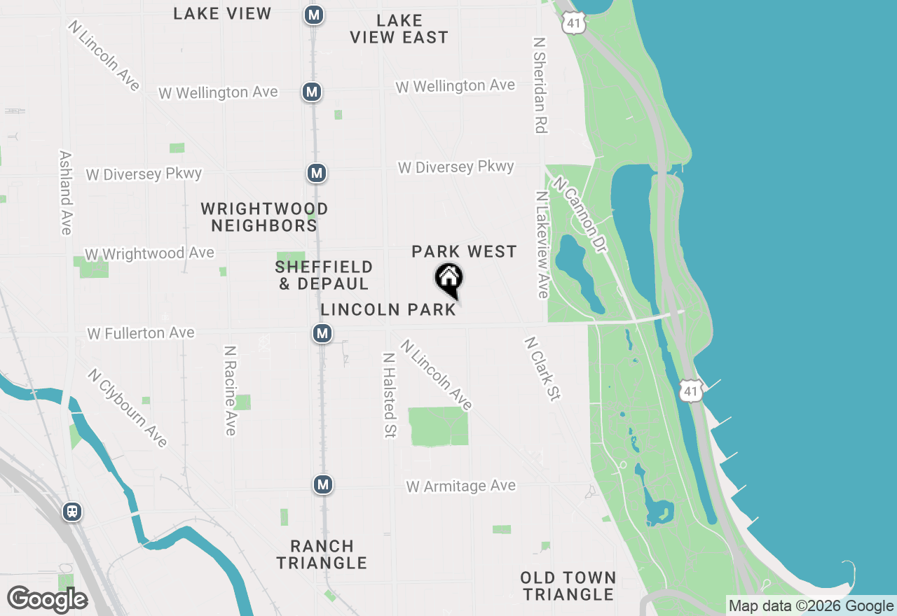 Map of 625 W Arlington Place #3N, Chicago, IL 60614