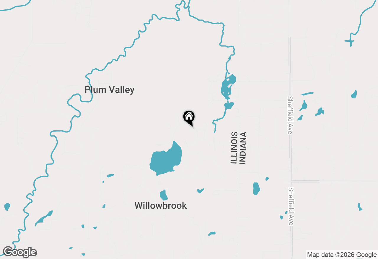 Map of 3317 E Buried Oak Drive, Crete, IL 60417