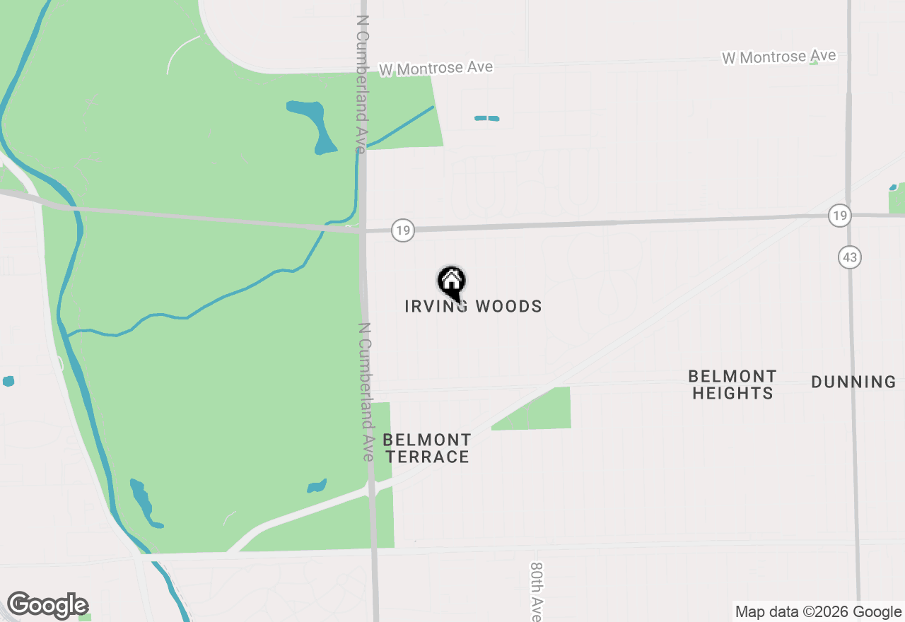 Map of 3759 N Pioneer Avenue, Chicago, IL 60634