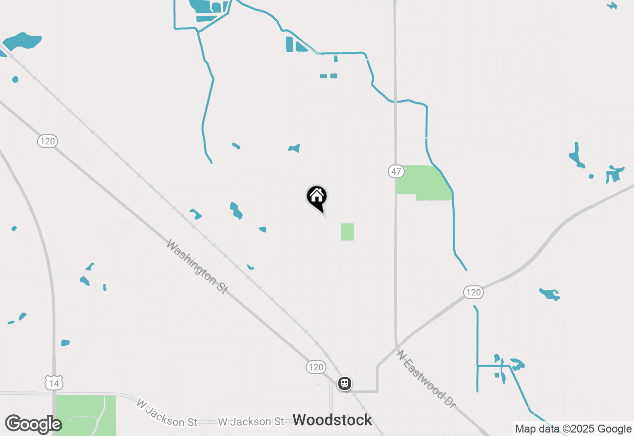 Map of 1206 Queen Anne Street, Woodstock, IL 60098