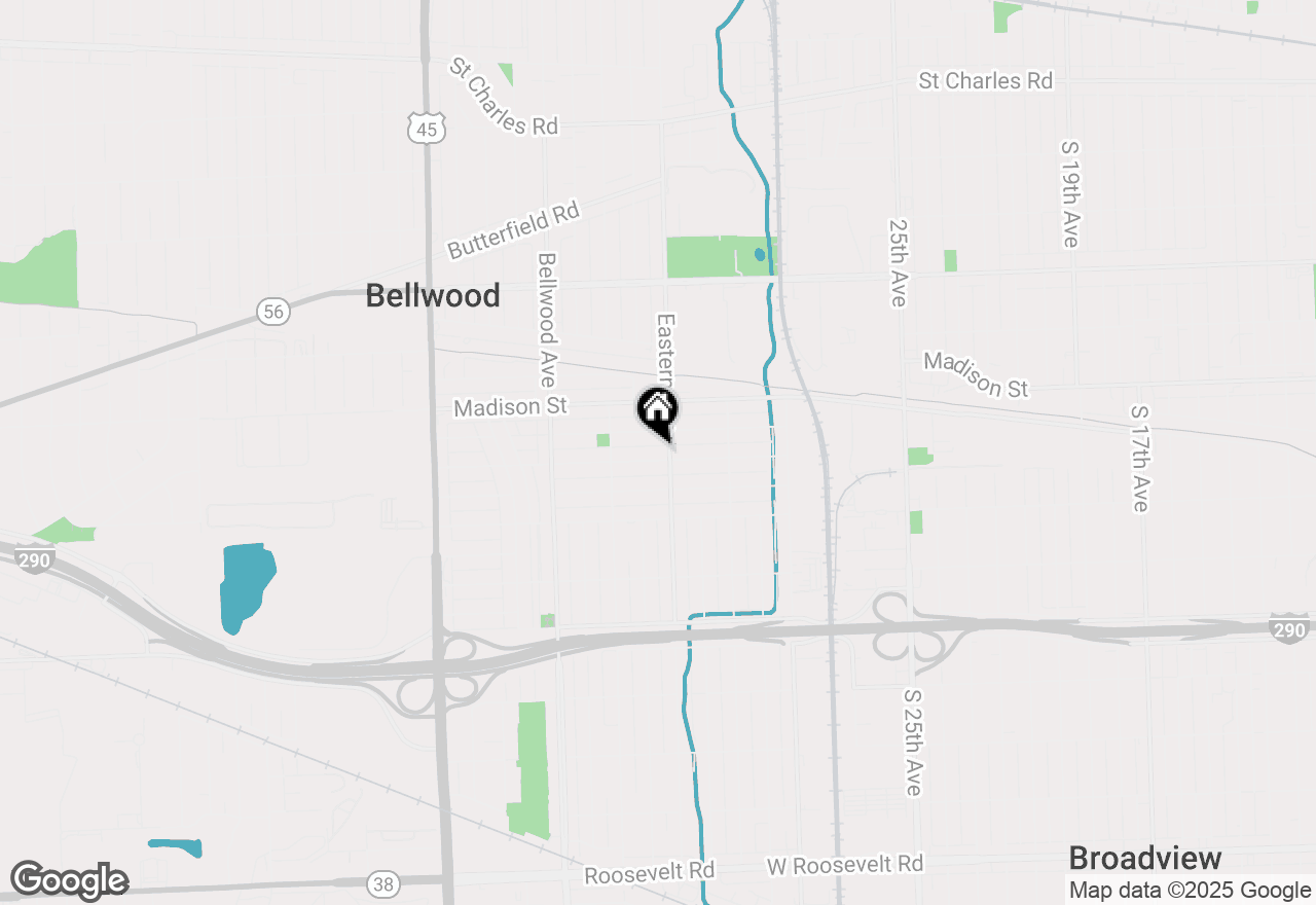 Map of 3309 Wilcox Avenue, Bellwood, IL 60104
