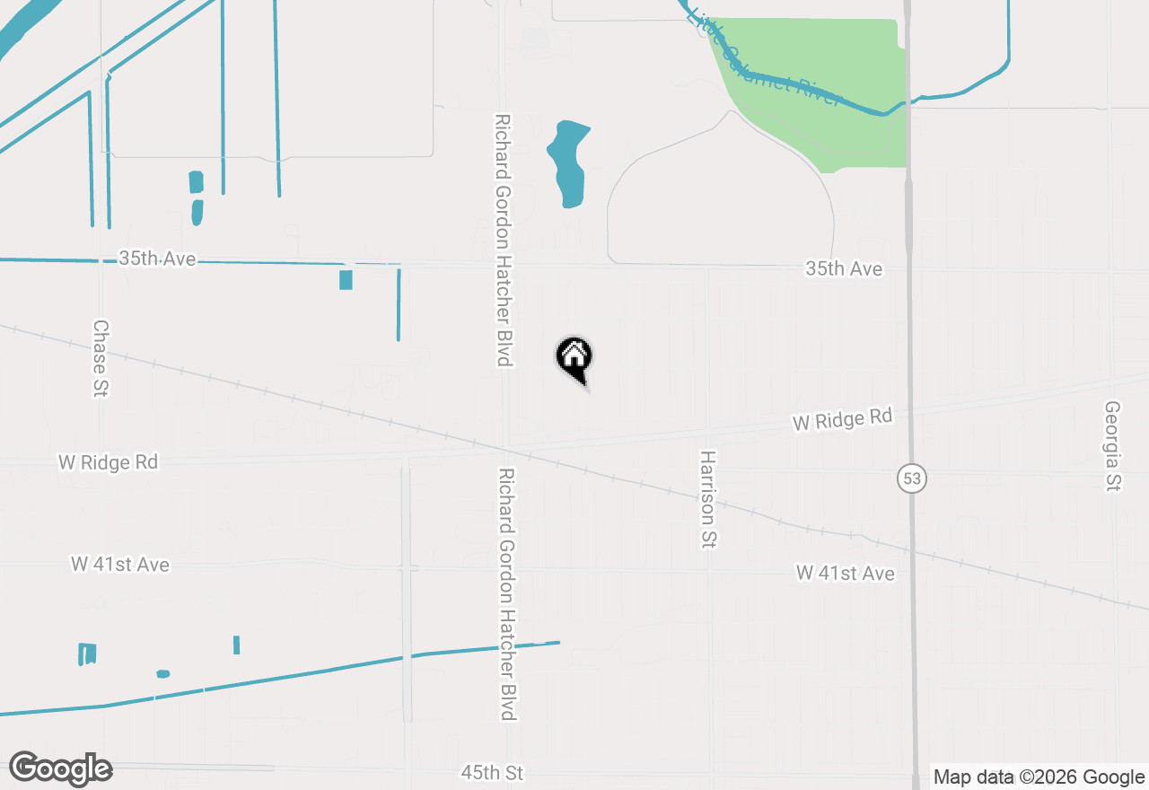 Map of 3748 Buchanan Street, Gary, IN 46408