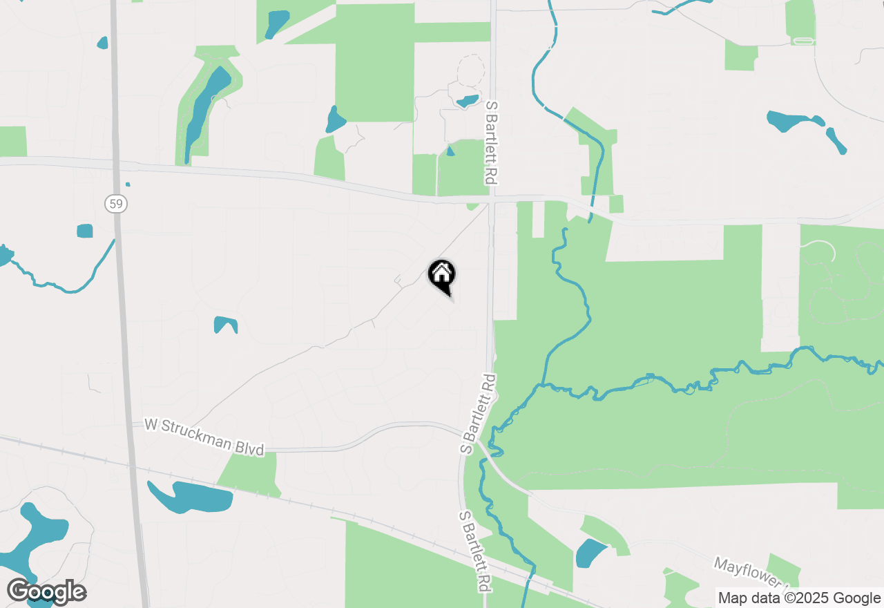 Map of 1027 Georgian Place, Bartlett, IL 60103